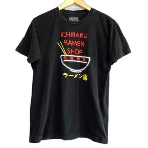 Naruto RAMEN SHOP Graphic Tee Size Medium Manga Anime Kawaii Goth Black Shirt